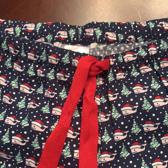EUC Vineyard Vines Santa Whales Christmas Pajama Pants XXS. (0-2) - Picture 8 of 9